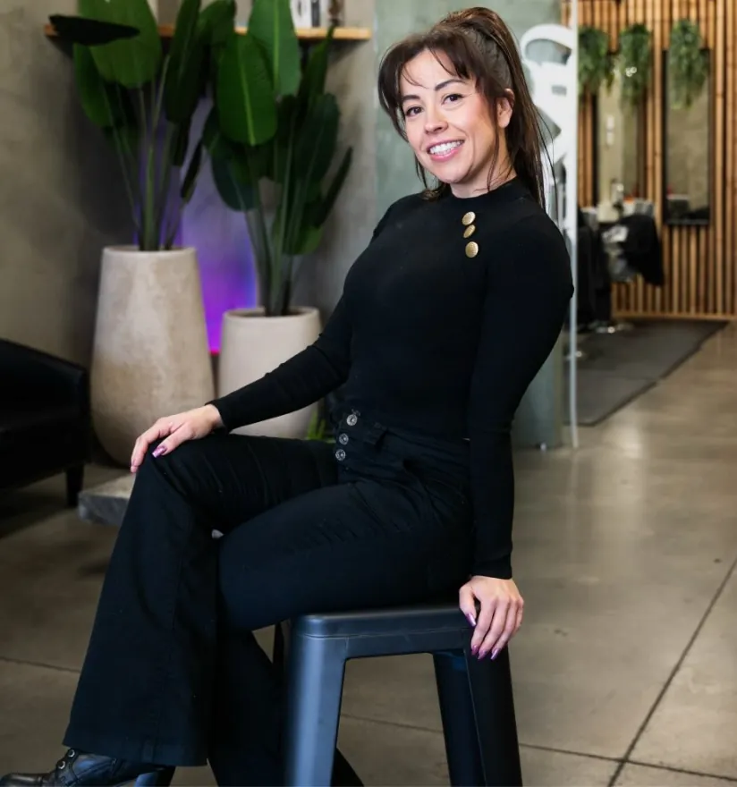 Cecilee Ciparro at Texture Barbershop